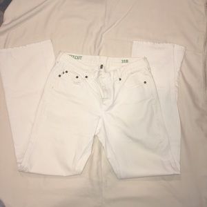 J.Crew White Bootcut Jeans